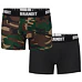 boxerky pánské (set 2 kusů) BRANDIT - 4501-woodland+black S